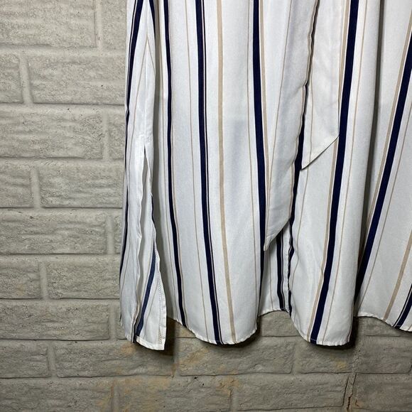 NWT MSRP $150 ONE ONE SIX Striped Short Sleeve Midi Dress Women's Size Small - Picture 8 of 9